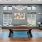 lounge with a pool table