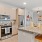 kitchen with island and seating