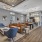 modern seating area and bright lighting